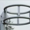 Korfbal-korf aluminium 7 aluminium korfbalmand voor scholen en sportvelden
